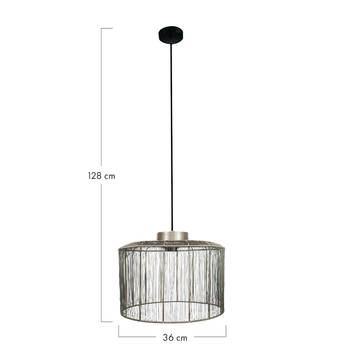 DKNC - Hanglamp George - Metaal - 36x36x28cm - Brons