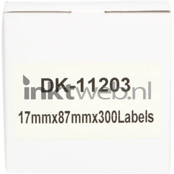 FLWR Brother DK-11203 17 mm x 87 mm wit labels