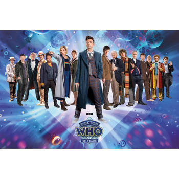 Poster Doctor Who 60th Anniversary A Timeless Tribute 91,5x61cm