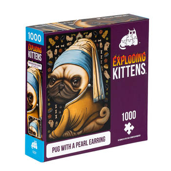 Asmodee Exploding Kittens Pug with a Pearl Earring (1000) (U)