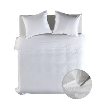 Geel Dekbedovertrek Suite Casablanca - Blanc de Blanc - Lits-jumeaux 240x200/220 cm