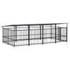 The Living Store Hondenhok The Living Store - Puppy Kennel - Hondenverblijf - Gepoedercoat Staal - 394x198x128 cm -