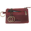 Sleuteletui - Vintage - Leer - Bordeaux rood (Vintage leer)