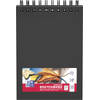 Oxford Traveler schetsboek, 40 vel, 225 g/m², ft A5, zwart 5 stuks
