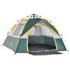Tent voor 3 personen - Kampeertent - Koepeltent - Kamperen - Groen - 205 x 195 x 135 cm