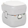 The Living Store Campingtoilet - Grijs - 41.5 x 36.5 x 42 cm - 20L afvaltank - T-spoeling