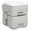 The Living Store Campingtoilet - HDPE - 41.5 x 36.5 x 42 cm - 20L - T-spoeling - Grijs