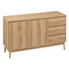 5five Abana Ladekast Dressoir - Buffetkast 39x120x76 cm - Bruin