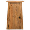 The Living Store Retro Wandkast - Hout - 42 x 23 x 70cm - Gerecycled Grenenhout