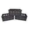 Black Folding Crate 32L 3-Piece Set of Unmissable Storage Store Your Valu-ables with Care Daily Convenience 50cm