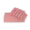 High-quality Pink Non-slip Mat - 76cm x 36cm - Made of 100% Natural Rubber - Weight 3750g - Set of 6 pieces