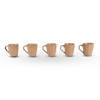 5x Luxe Keramische Beker Set - Koffie- en Theebekers, 200ml Capaciteit, Beige Kleur