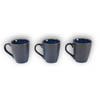 3x Luxe Keramische Beker Set - Koffie- en Theebekers, 200ml Capaciteit, blauw Kleur