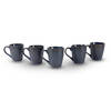 5x Luxe Keramische Beker Set - Koffie- en Theebekers, 200ml Capaciteit, blauw Kleur