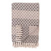 Alanya plaid 130x180cm bruin, beige, wit.