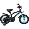 AMIGO Jongensfiets BMX Jump 12 Inch 22 cm Jongens Terugtraprem Zwart/Blauw