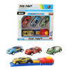 Die-Cast 4 afschietauto's met lanceerder