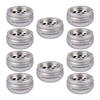 Functionele Zilveren Aluminium Stormasbak - 10 Sigaretten Capaciteit - Hoogte 5.5 cm - Diameter 10 cm - Voor Binnen