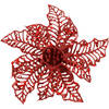 Poinsettia op clip rood