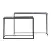 Light & Living - Side BOCA - 120x25x80cm - Zwart - Set van 2