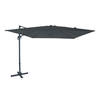 AXI Nima Zweefparasol Rechthoekig 300 x 300 cm in Antraciet / Grijs Parasol voor tuin met Aluminium Frame