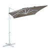 AXI Coco Zweefparasol Rechthoekig 200 x 300 cm in Wit / Taupe Parasol voor tuin met Aluminium Frame