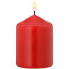 Blokker stompkaars 6x8cm - rood