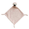 Nature Planet Knuffeldoekje tuttel roze flamingo - 40 cm - Knuffeldoek