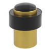 AMIG Deurstopper/deurbuffer - 1x - D30mm - inclusief schroeven - goud - Deurstoppers