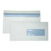 DULA C5/6 Enveloppen - Bank envelop - Venster rechts - 114 x 229 mm - 50 stuks - zelfklevend met plakstrip - 80 Gram