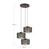 DKNC - Hanglamp Margaret - Metaal - 39x39x130cm - Brons