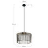 DKNC - Hanglamp Charles - Metaal - 46x46x32cm - Brons