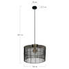 DKNC - Hanglamp Benjamin - Metaal - 56x56x43cm - Brons