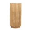 DKNC - Bijzettafel Fabian - Paulownia hout - 28x28x58cm - Beige