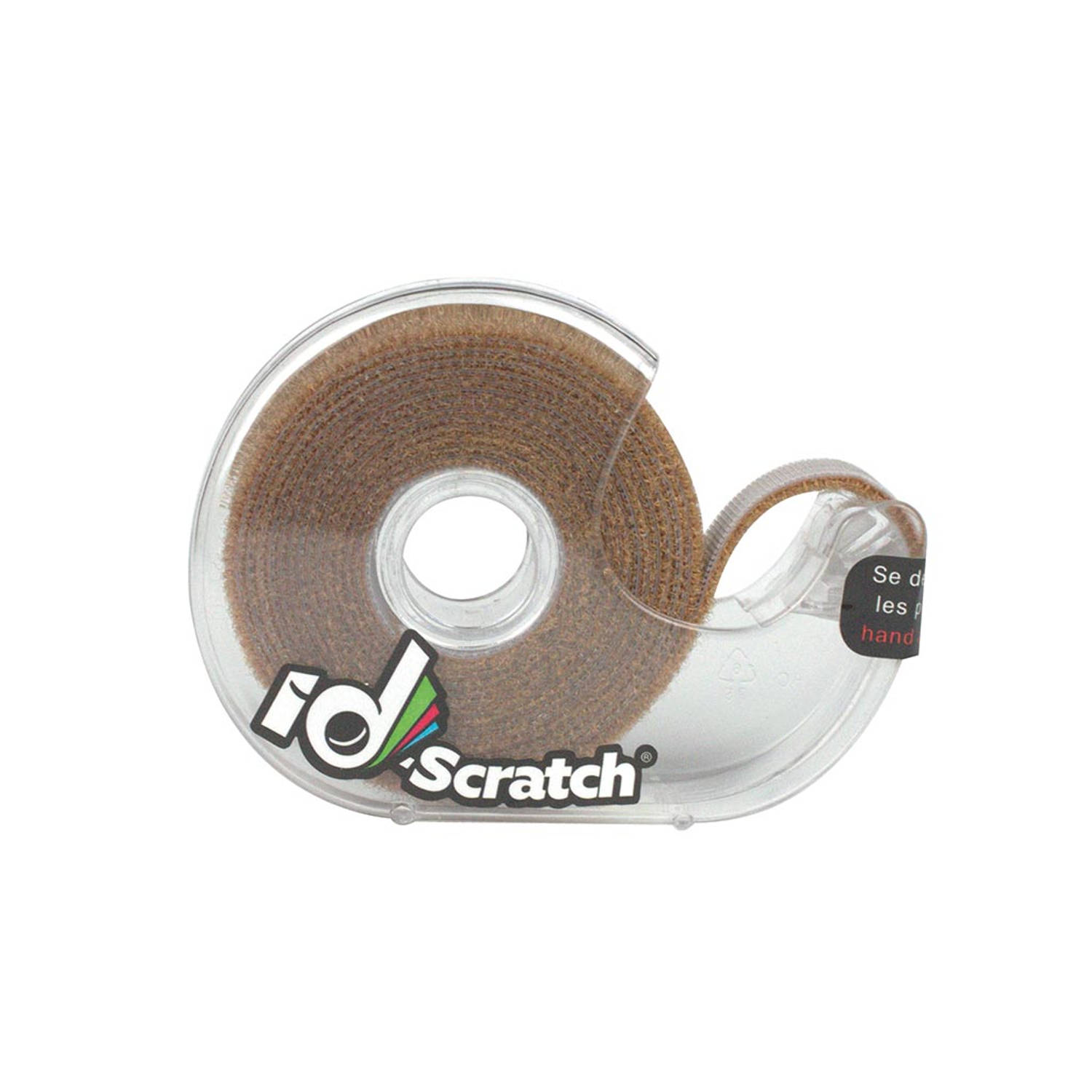 ID-Scratch - Klittenband - rol 2m x 2cm - bruine kleur