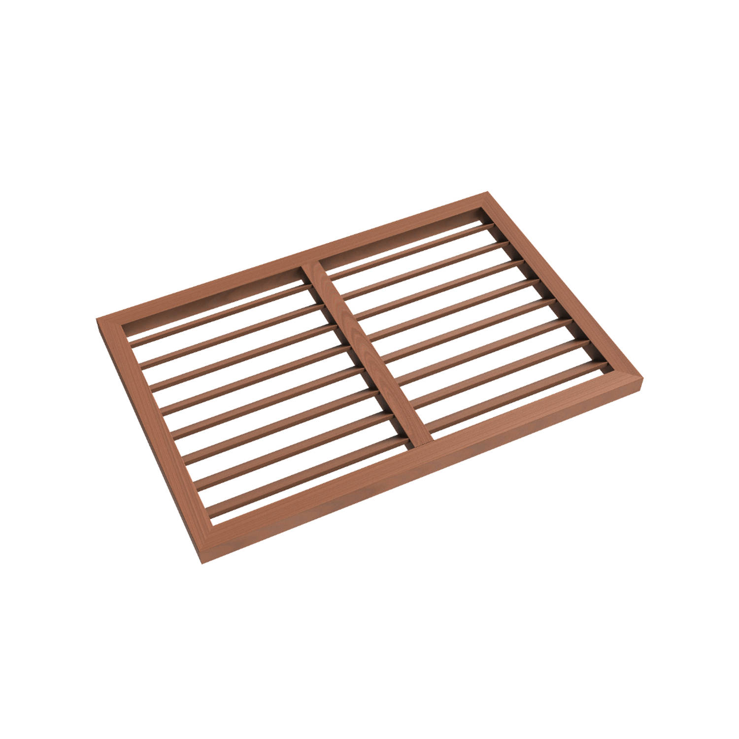 Evolar Achterplaat voor Airco Omkasting Tropical Teak XS