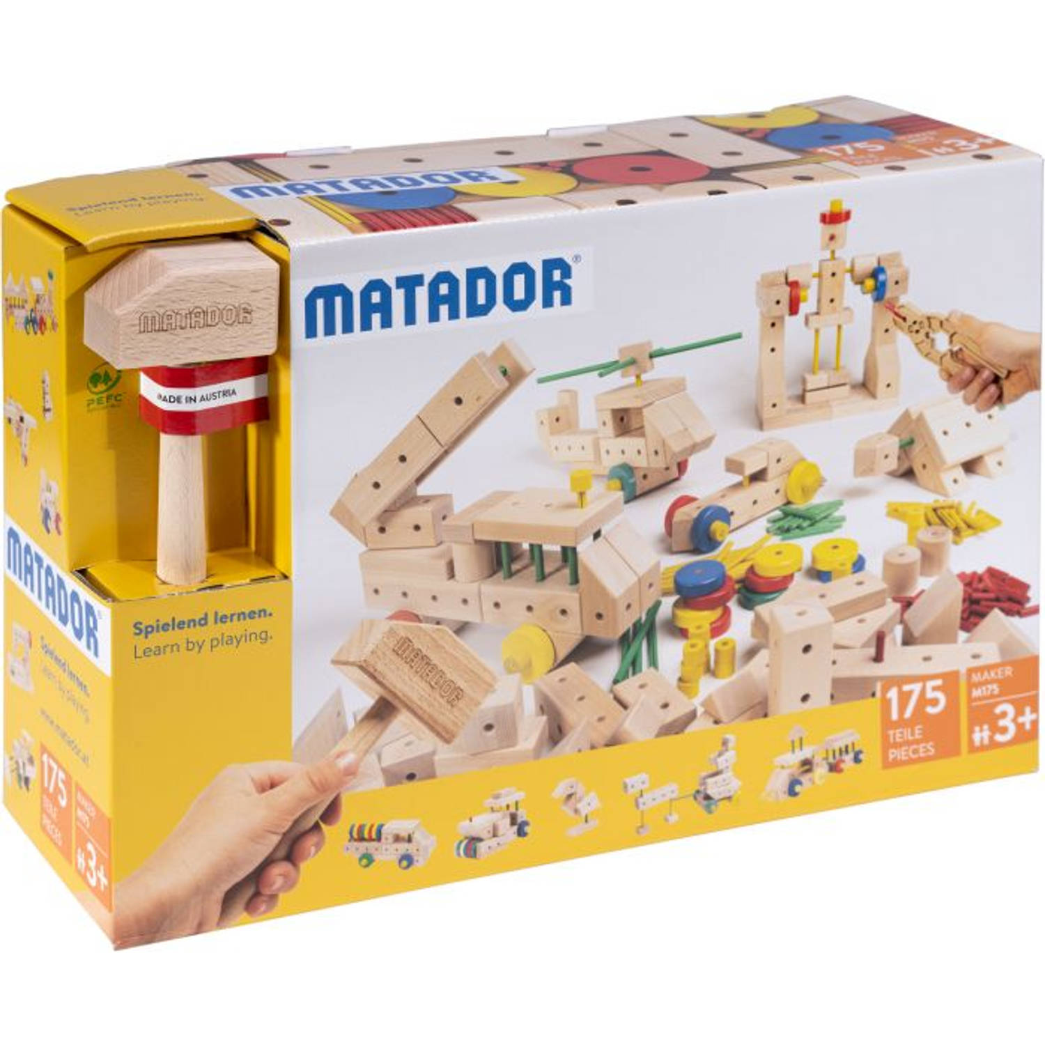 Matador Maker 3+ 175-delig Ki3 Houten bouwset