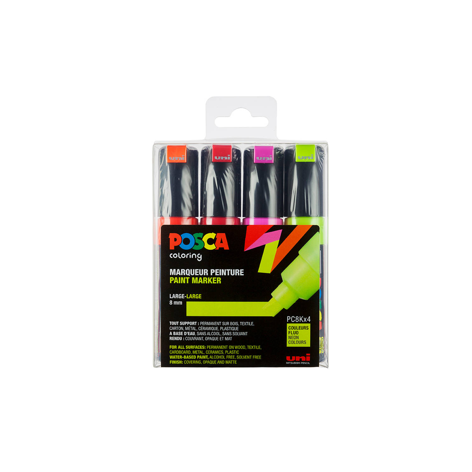 Posca PC-8K Marker set – Fluor kleuren
