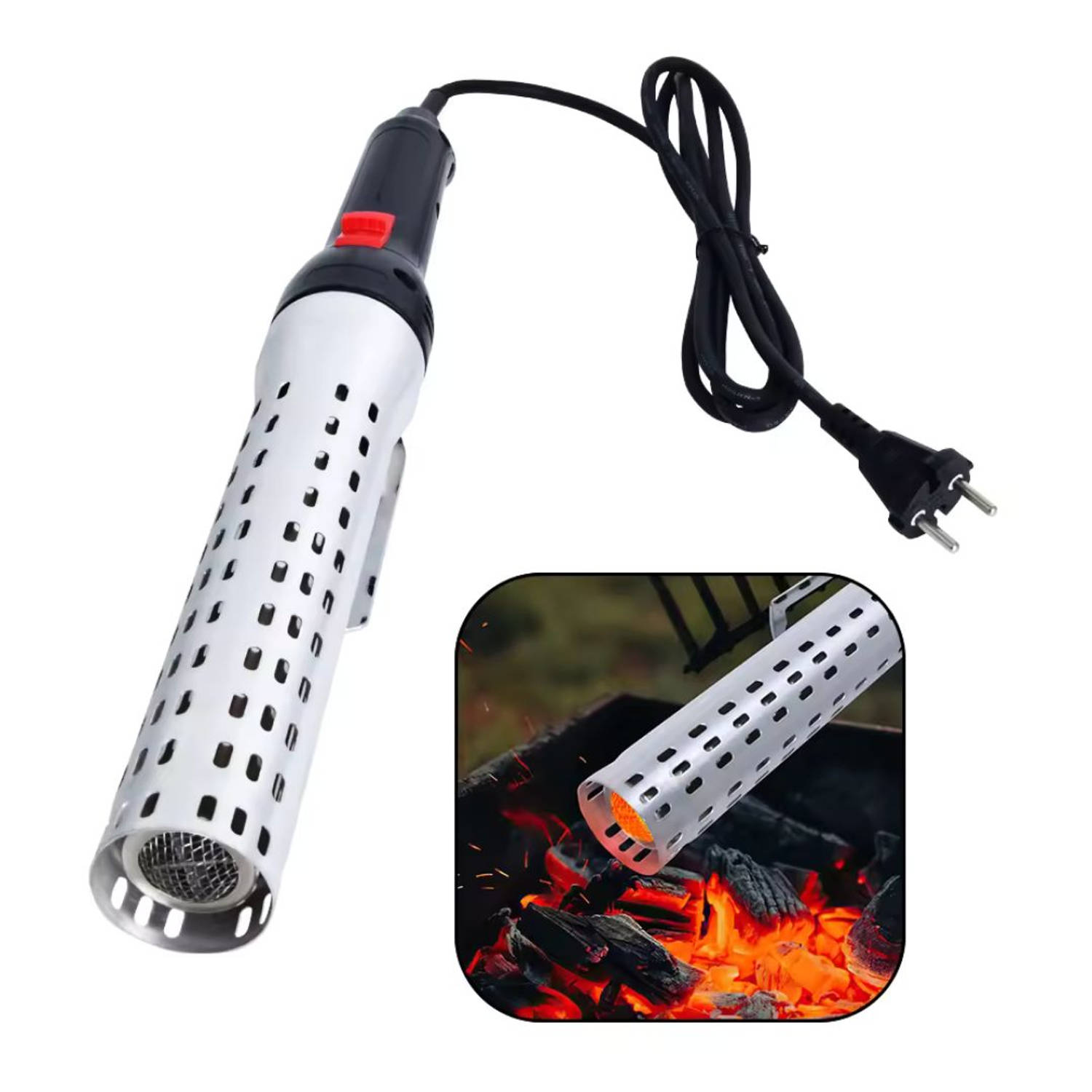 BBQBuddies BBQ Aansteker - Looftlighter - One Minute Lighter - Elektrische BBQ Aansteker