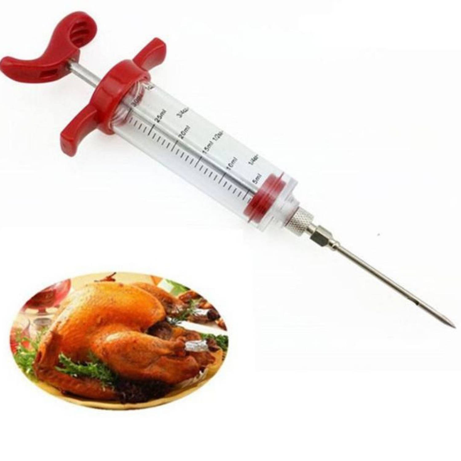 BBQBuddies - Meat Injector - Marinade Spuit - Vlees Injectiespuit
