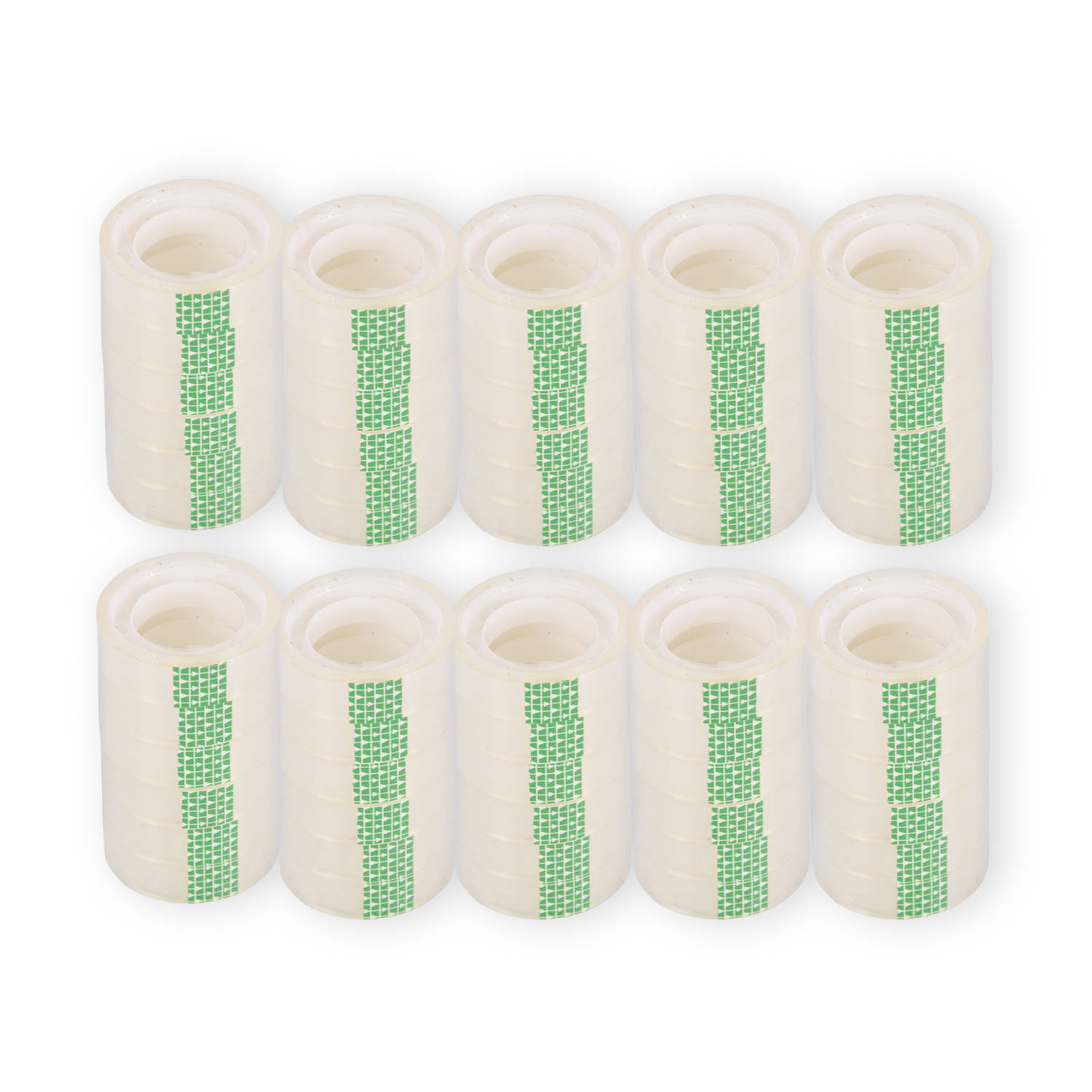 10 Sets Transparante Verpakkingstape Rol Karton Tape 4x4x1.2cm 350g Gewicht Polyester-Plastic Materi