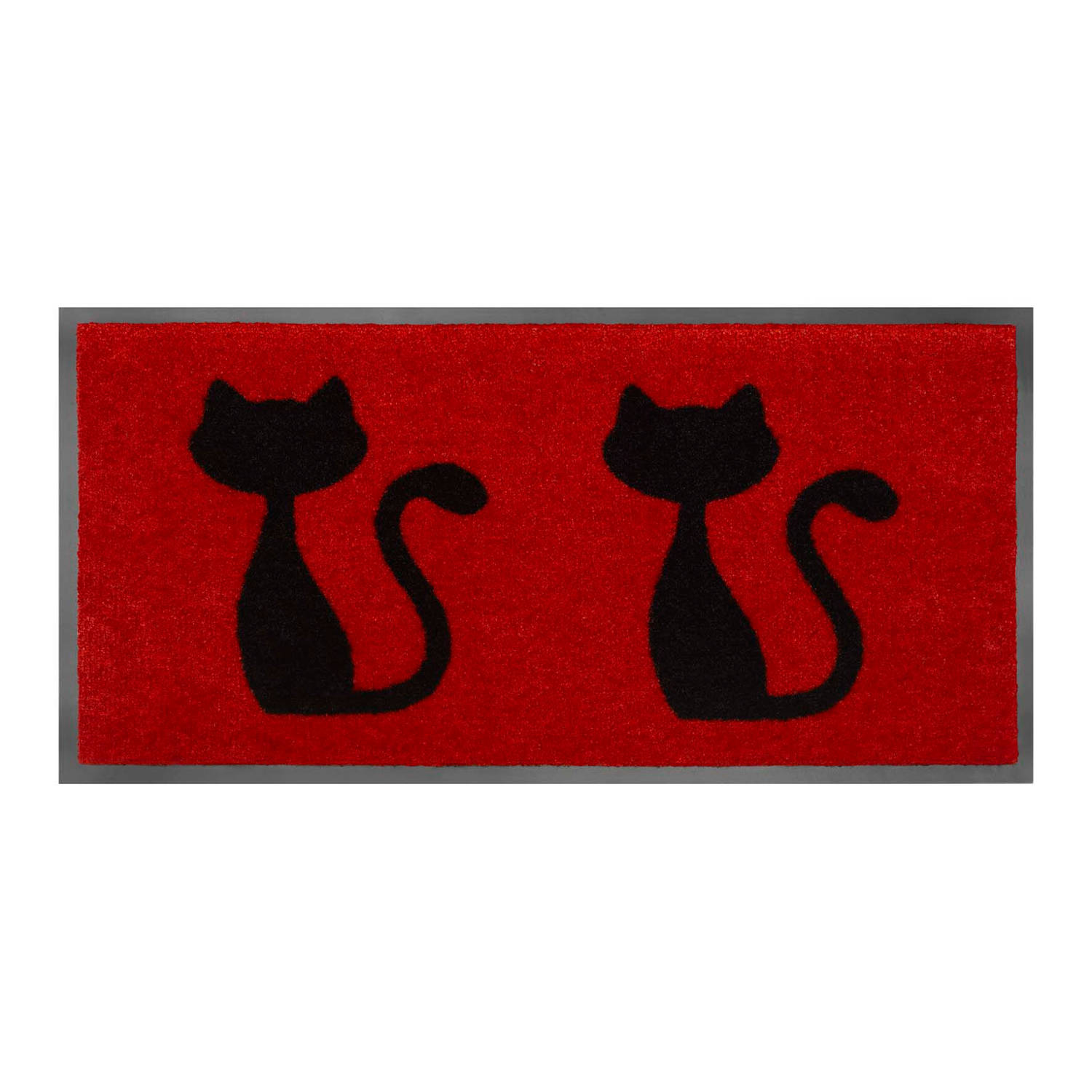Droogloopmat cats rood 40x80 cm