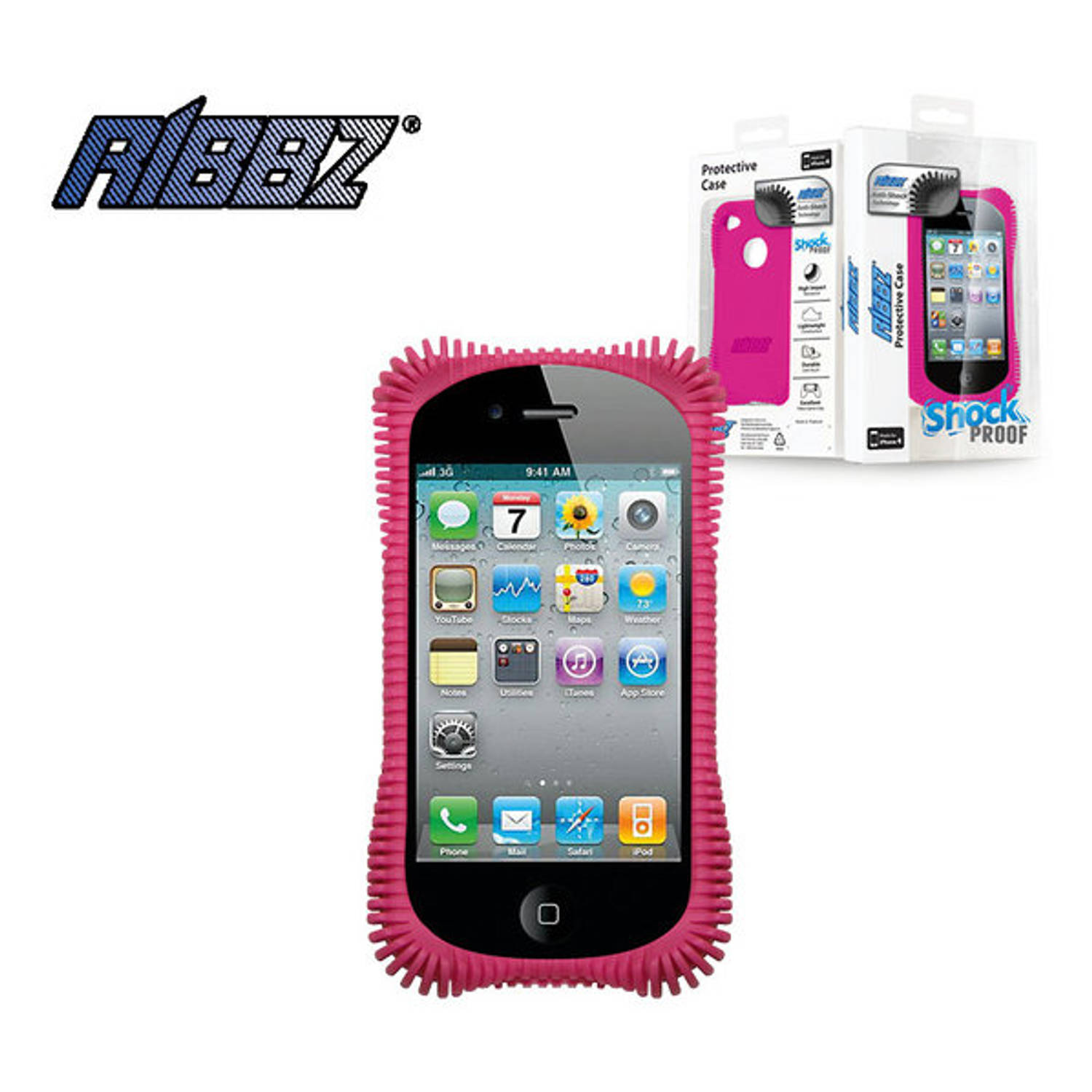Ribbz iPhone 4 hoesje Telefoonhoesje Roze