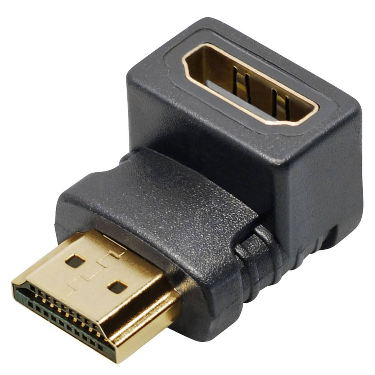 Adapter HDMI(F)-HDMI(M) haaks