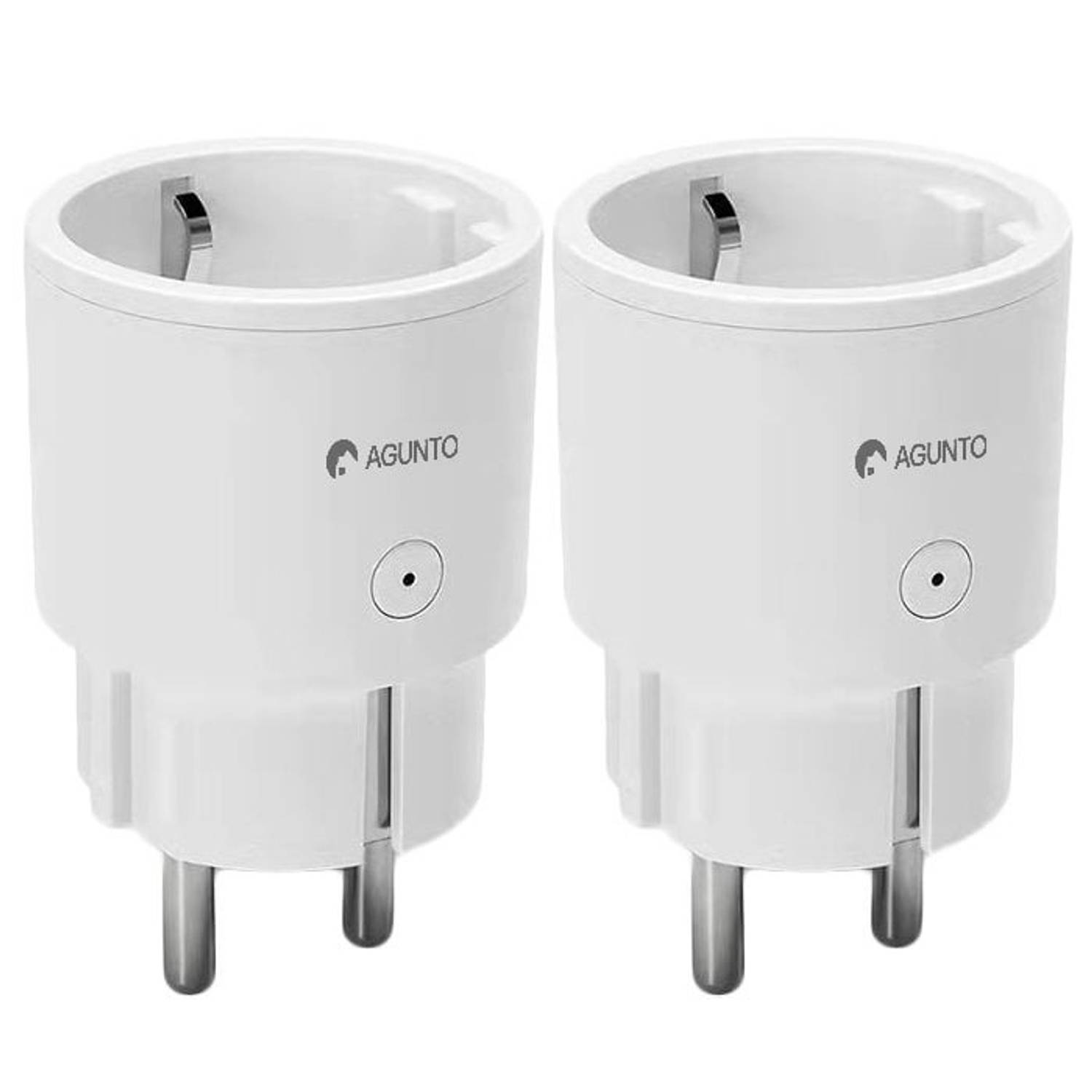 Agunto AGU-SP1 Slimme Stekker 2 Stuks - Smart Plug - Tijdschakelaar - Energiemeter - Google Home