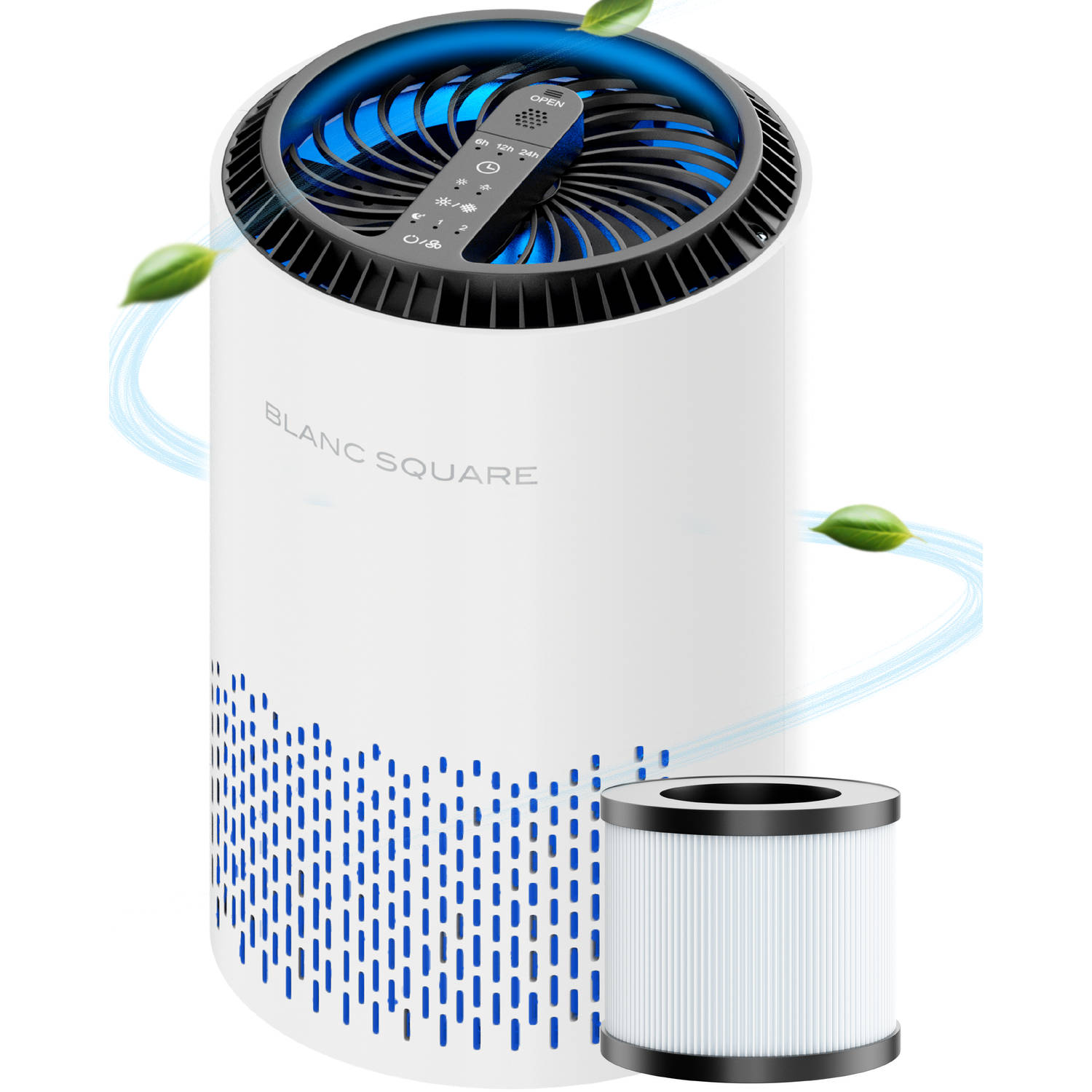 BS® Luchtreiniger Air Purifier Pro - Met HEPA filter + koolstoffilter - Zonder slaapstand - Werkt 99% tegen huisstofmijt, hooikoorts, allergie, stof - incl Aroma Diffuser