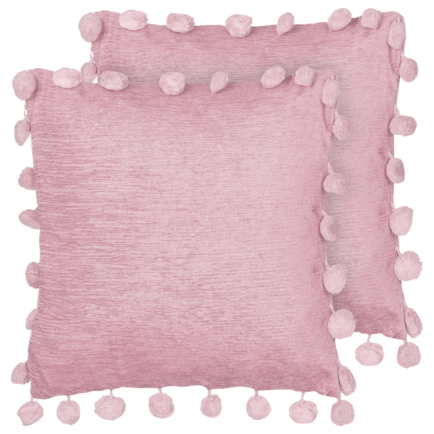 Beliani JASMINE Sierkussen-Roze-Polyester