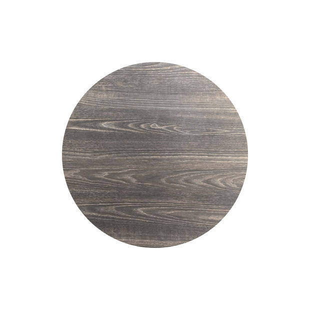 Infinity Terrastafel zand frame + Riverwashed Wood HPL Ø70 cm