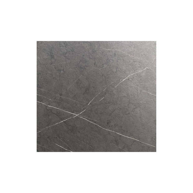 Urban Statafel wit frame + Midnight Marble HPL 70x70 cm