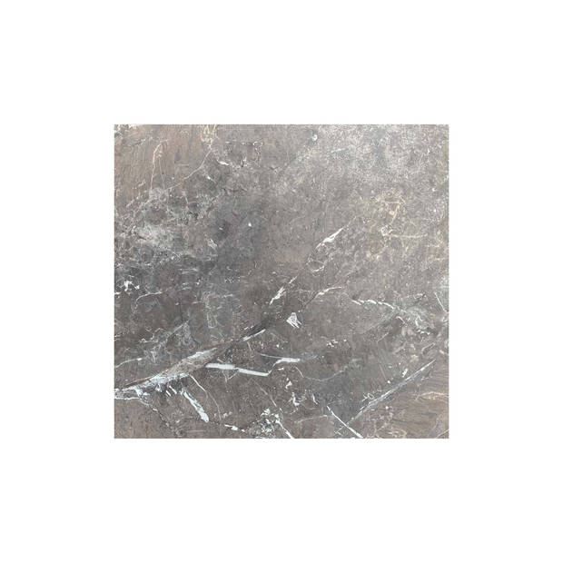 Infinity Terrastafel wit frame + Galaxy Marble HPL 70x70 cm